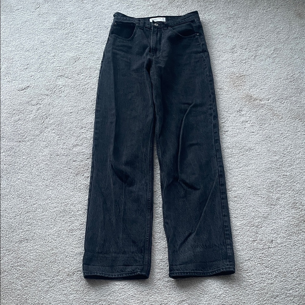 The Loose High Rise BLACK 26/2L Abercrombie & Fitch